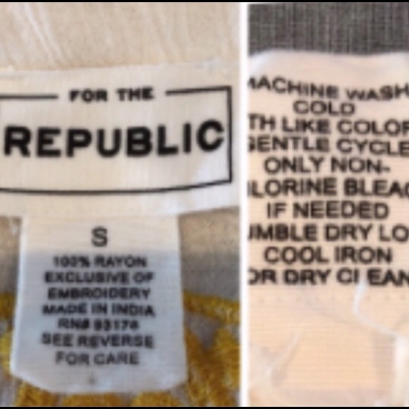 For the Republic Bohemian Embroidered Tunic Top - Picture 9 of 9